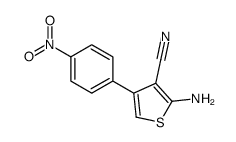 2-amino-4-(4-nitrophenyl)thiophene-3-carbonitrile Structure