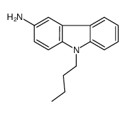 9-butylcarbazol-3-amine结构式