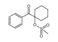 1-benzoylcyclohexyl methanesulfonate结构式