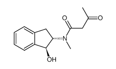 trans-2-(Acetoacetylmethylamino)-1-indanol Structure