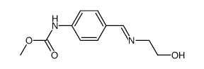 methyl (E)-(4-(((2-hydroxyethyl)imino)methyl)phenyl)carbamate结构式