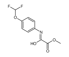 methyl 2-[4-(difluoromethoxy)anilino]-2-oxoacetate Structure