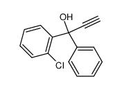 1-(2-Chloro-phenyl)-1-phenyl-prop-2-yn-1-ol Structure