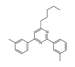 2,4-bis(3-methylphenyl)-6-pentylpyrimidine Structure