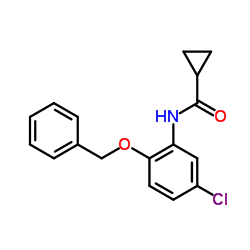 N-[2-(Benzyloxy)-5-chlorophenyl]cyclopropanecarboxamide Structure