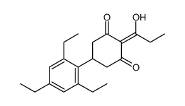 2-(1-hydroxypropylidene)-5-(2,4,6-triethylphenyl)cyclohexane-1,3-dione Structure