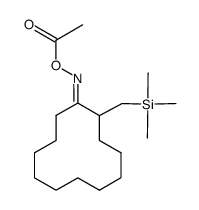 (E)-2-((trimethylsilyl)methyl)cyclododecan-1-one O-acetyl oxime结构式