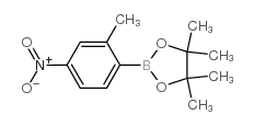 4,4,5,5-tetramethyl-2-(2-methyl-4-nitrophenyl)-1,3,2-dioxaborolane Structure