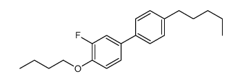 1-butoxy-2-fluoro-4-(4-pentylphenyl)benzene结构式