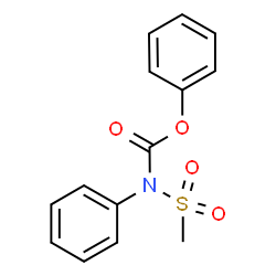 PHENYL N-(METHYLSULFONYL)-N-PHENYLCARBAMATE Structure