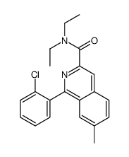 1-(2-chlorophenyl)-N,N-diethyl-7-methylisoquinoline-3-carboxamide Structure