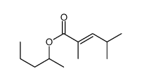 pentan-2-yl 2,4-dimethylpent-2-enoate Structure