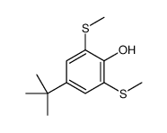 4-tert-butyl-2,6-bis(methylsulfanyl)phenol Structure