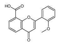 2-(2-methoxyphenyl)-4-oxochromene-8-carboxylic acid Structure