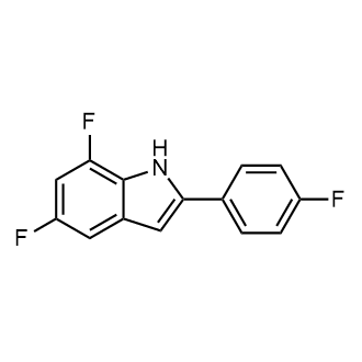 5,7-Difluoro-2-(4-fluorophenyl)-1h-indole Structure