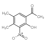 4'',5''-dimethyl-2''-hydroxy-3''-nitroacetophenone Structure