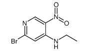 2-bromo-N-ethyl-5-nitropyridin-4-amine Structure