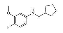 N-(cyclopentylmethyl)-4-fluoro-3-methoxyaniline Structure