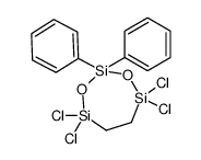 4,4,7,7-tetrachloro-2,2-diphenyl-1,3,2,4,7-dioxatrisilepane结构式