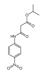 propan-2-yl 3-(4-nitroanilino)-3-oxopropanoate结构式