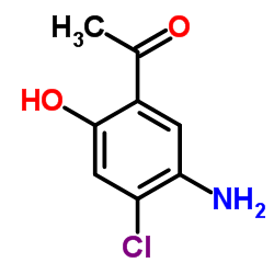 1-(5-Amino-4-chloro-2-hydroxyphenyl)ethanone结构式