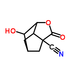 2-Hydroxy-5-oxo-4-oxatricyclo[4.2.1.03,7]nonane-6-carbonitrile picture