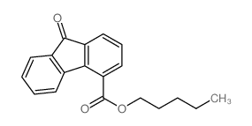 9H-Fluorene-4-carboxylicacid, 9-oxo-, pentyl ester Structure