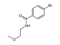 4-溴-N-(2-甲氧基乙基)苯甲酰胺结构式