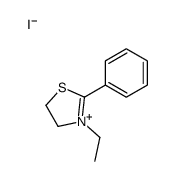 3-ethyl-2-phenyl-4,5-dihydro-1,3-thiazol-3-ium,iodide Structure