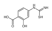 2-羟基-4-硫脲苯甲酸结构式