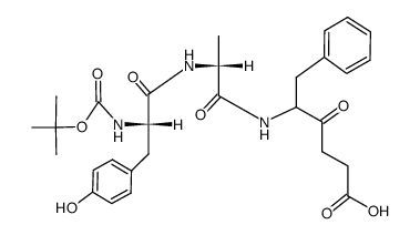 Boc-Tyr-D-Ala-Phe-CH2-CH2-CO-OH Structure