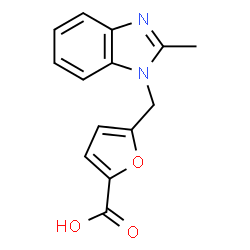 5-[(2-Methyl-1H-benzimidazol-1-yl)methyl]-2-furoic acid结构式