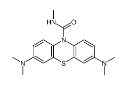 3,7-bis(dimethylamino)-N-methylphenothiazine-10-carboxamide Structure