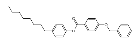 4'-n-octylphenyl 4-benzyloxybenzoate Structure