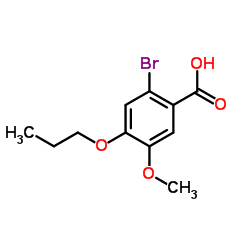 2-Bromo-5-methoxy-4-propoxybenzoic acid structure