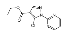 ETHYL5-CHLORO-1-(PYRIMIDIN-2-YL)-1H-PYRAZOLE-4-CARBOXYLATE Structure