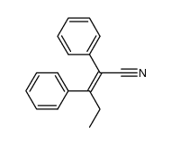 (E)-2,3-diphenylpent-2-enenitrile结构式