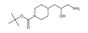 tert-butyl 4-(3-amino-2-hydroxypropyl)piperidine-1-carboxylate Structure