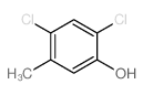 Phenol,2,4-dichloro-5-methyl- Structure