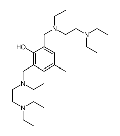 2,6-bis[[2-(diethylamino)ethyl-ethylamino]methyl]-4-methylphenol Structure