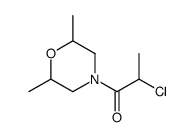 Morpholine, 4-(2-chloro-1-oxopropyl)-2,6-dimethyl- (9CI)结构式