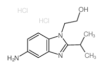 2-(5-Amino-2-isopropyl-benzoimidazol-1-yl)-ethanol dihydrochloride structure