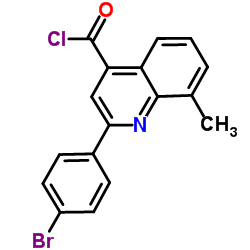 2-(4-Bromophenyl)-8-methyl-4-quinolinecarbonyl chloride picture