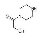 2-hydroxy-1-piperazin-1-ylethanone structure