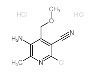 5-AMINO-2-CHLORO-3-CYANO-4-METHOXYMETHYL-6-METHYLPYRIDINE DIHYDROCHLORIDE Structure