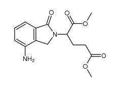 dimethyl 2-(4-amino-2,3-dihydro-1-oxo-1H-isoindol-2-yl)glutarate Structure