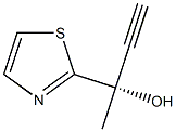 (S)-2-(噻唑-2-基)丁-3-炔-2-醇结构式