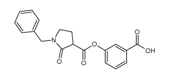 3-carboxylphenyl 1-benzyl-2-oxo-pyrrolidine-3-carboxylate结构式