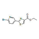 2-(6-溴吡啶-3-基)噻唑-4-甲酸乙酯结构式