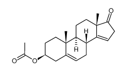 3β-acetoxyandrosta-5,14-dien-17-one结构式